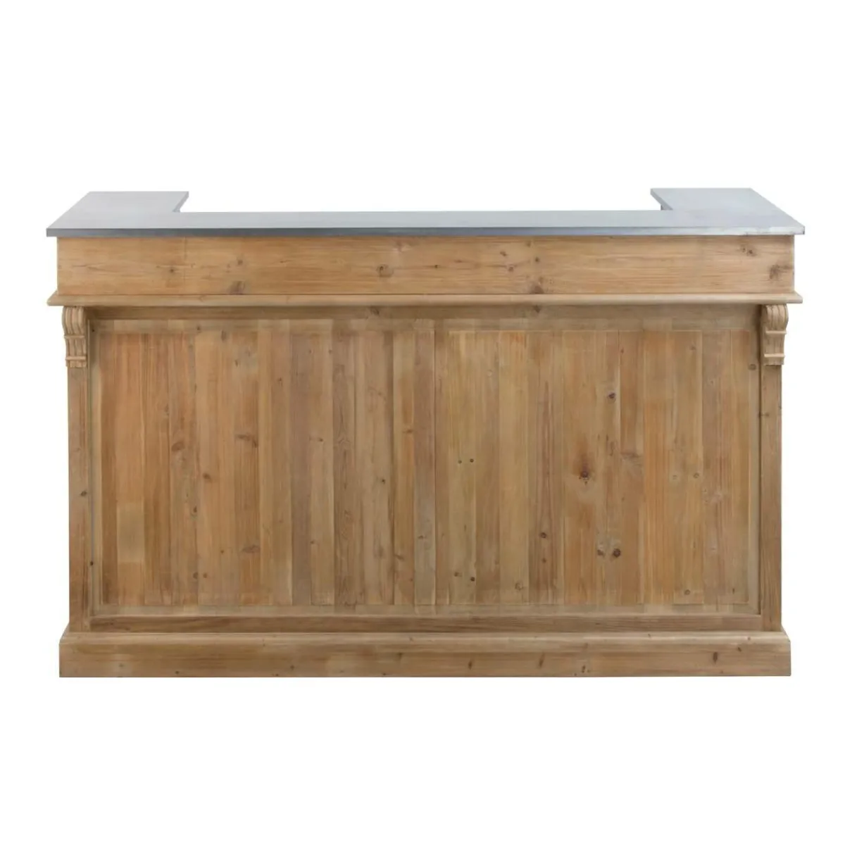 Made in Meubles Meuble bar en bois recyclé 180 cm Garance