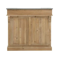 Made in Meubles Meuble bar en bois recyclé 120cm Garance
