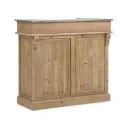 Made in Meubles Meuble bar en bois recyclé 120cm Garance