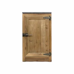 Made in Meubles Meuble bas de cuisine 1 porte poignées frigo Champêtre