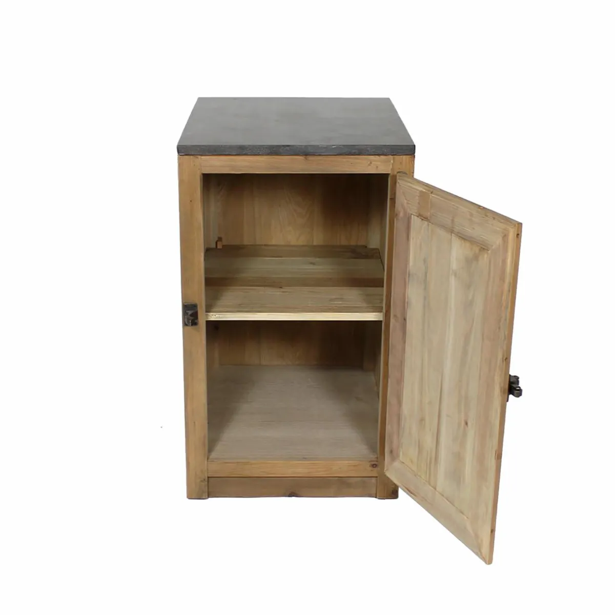 Made in Meubles Meuble bas de cuisine 1 porte poignées frigo Champêtre