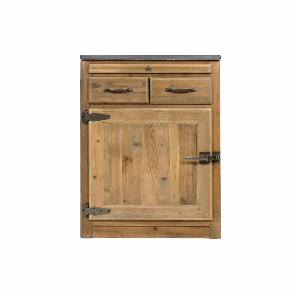 Made in Meubles Meuble bas de cuisine 2 tiroirs, 1 porte - Champêtre