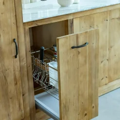 Made in Meubles Meuble bas de cuisine avec tiroir coulissant Epure