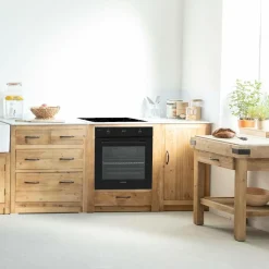 Made in Meubles Meuble bas de cuisine pour four et plaques de cuisson Epure
