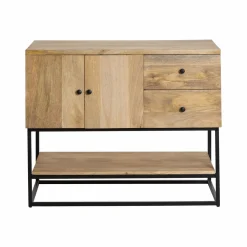 Made in Meubles Meuble sous vasque en bois de manguier Miguel