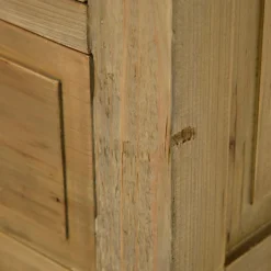Made in Meubles Meuble sous vasque en bois recyclé Ambre