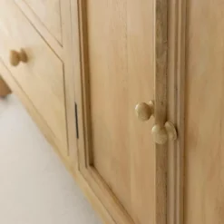 Made in Meubles Meuble sous vasque en bois de manguier blanchi Ronan