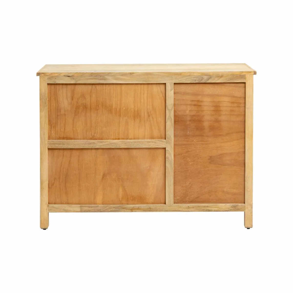 Made in Meubles Meuble sous vasque en bois de manguier blanchi Ronan
