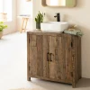 Made in Meubles Meuble sous vasque en bois recyclé Adrienne