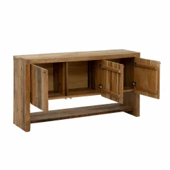 Made in Meubles Meuble sous vasque en bois recyclé Naël