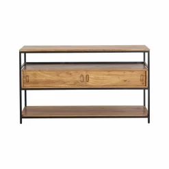 Made in Meubles Meuble sous vasque en bois d'acacia et métal Montréal