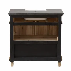 Made in Meubles Meuble sous vasque en bois recyclé Paz