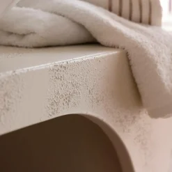 Made in Meubles Meuble sous vasque en bois effet béton et bois d'acacia Dalva