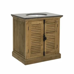 Made in Meubles Meuble sous vasque en bois recyclé Jude