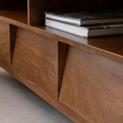 Made in Meubles Meuble TV 2 niches en bois de manguier Remick