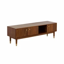 Made in Meubles Meuble TV 3 portes en bois d'acacia Emiel
