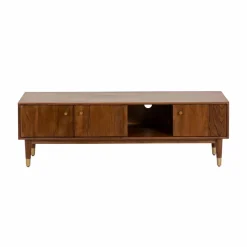 Made in Meubles Meuble TV 3 portes en bois d'acacia Emiel