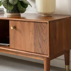 Made in Meubles Meuble TV 3 portes en bois d'acacia Emiel