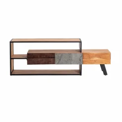Made in Meubles Meuble TV en bois d'acacia Ernest