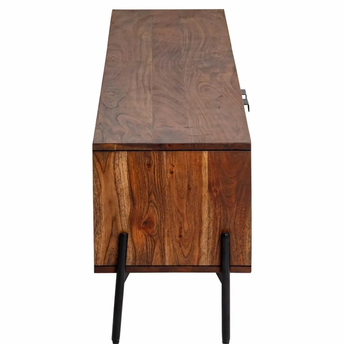 Made in Meubles Meuble TV en bois d'acacia Elvira