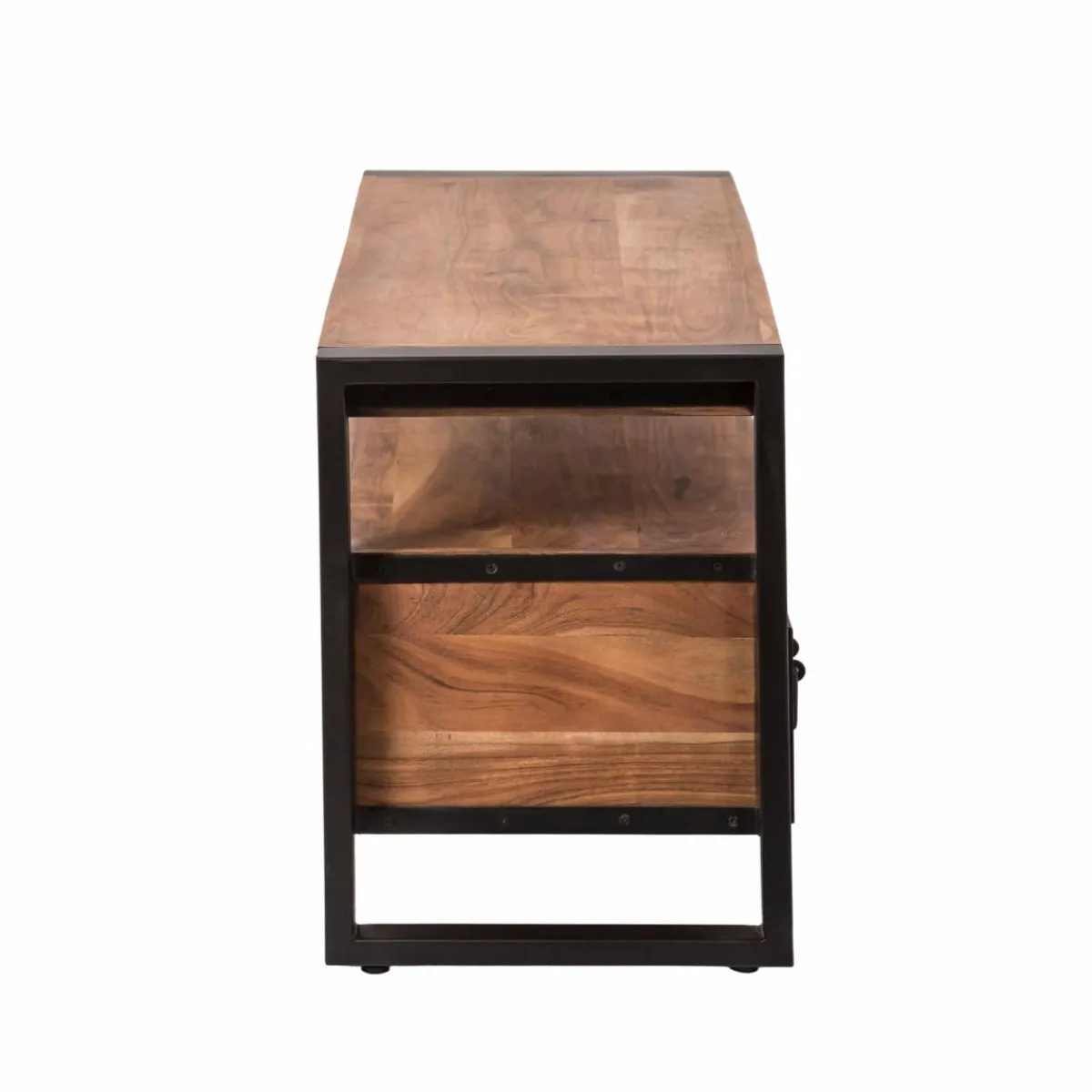 Made in Meubles Meuble TV en bois d'acacia 112 cm Havana