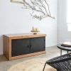 Made in Meubles Meuble TV en bois d'acacia Emilio
