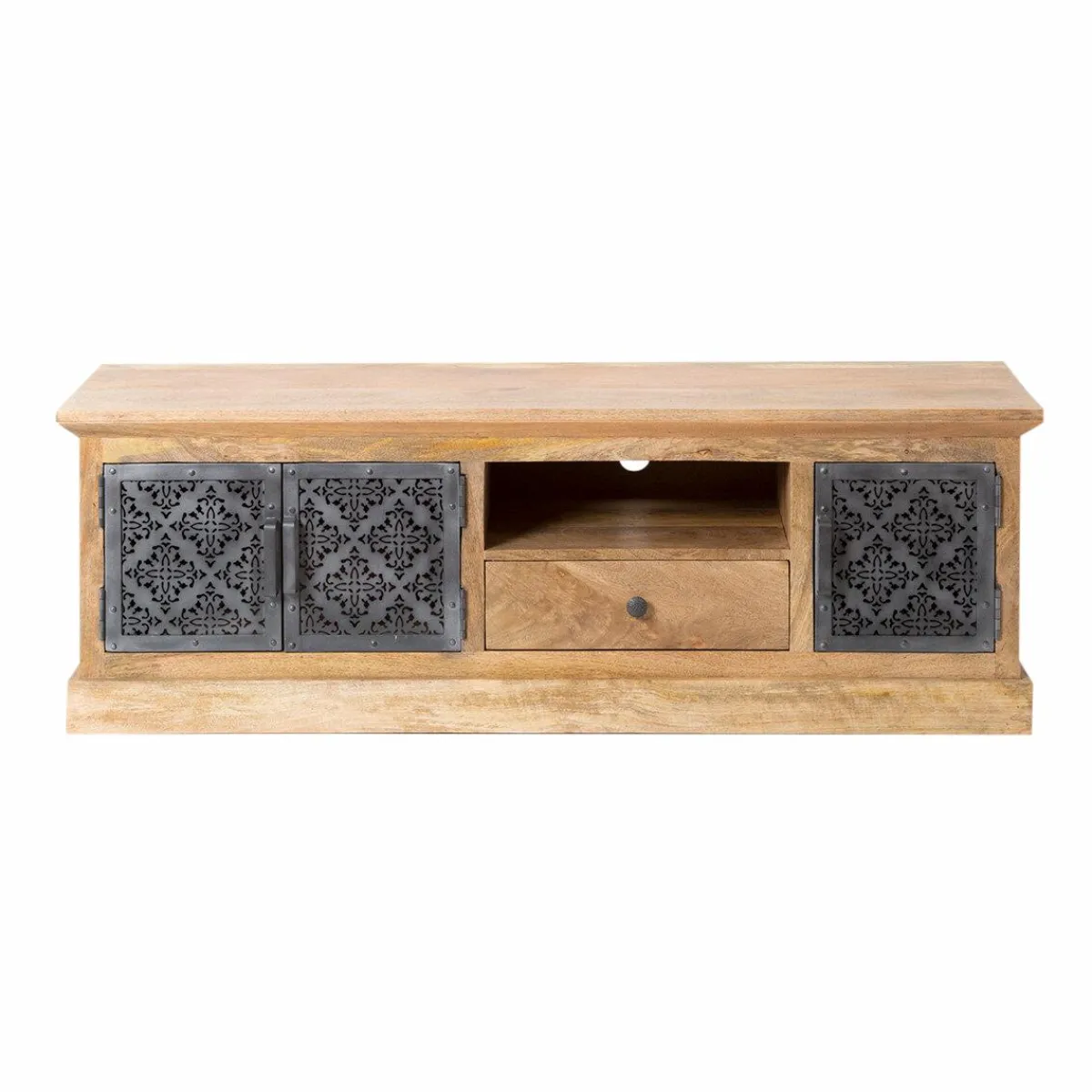 Made in Meubles Meuble TV en bois de manguier Sahara