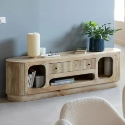 Made in Meubles Meuble TV en bois de manguier Amara