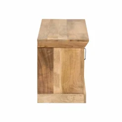 Made in Meubles Meuble TV en bois de manguier et métal Sahara