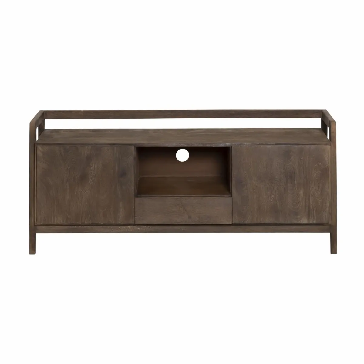 Made in Meubles Meuble TV en bois de manguier marron Emile