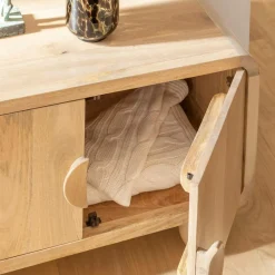 Made in Meubles Meuble TV en bois de manguier Horta