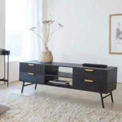 Made in Meubles Meuble TV en bois de manguier James