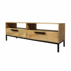Made in Meubles Meuble TV en bois de manguier Pia