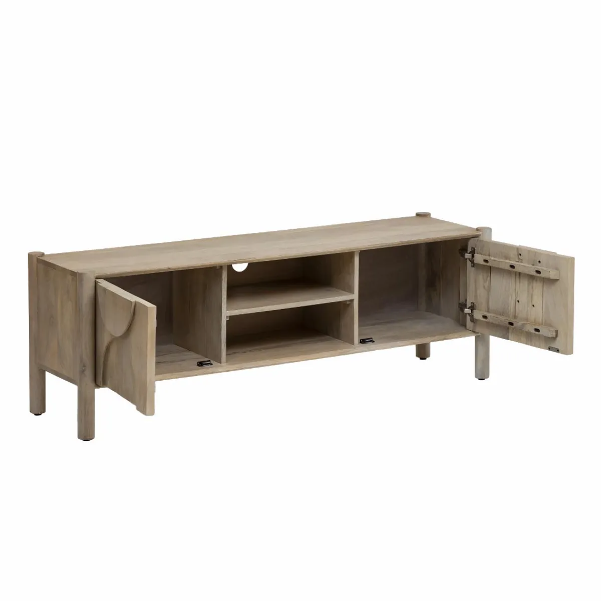 Made in Meubles Meuble TV en bois de manguier Tysia