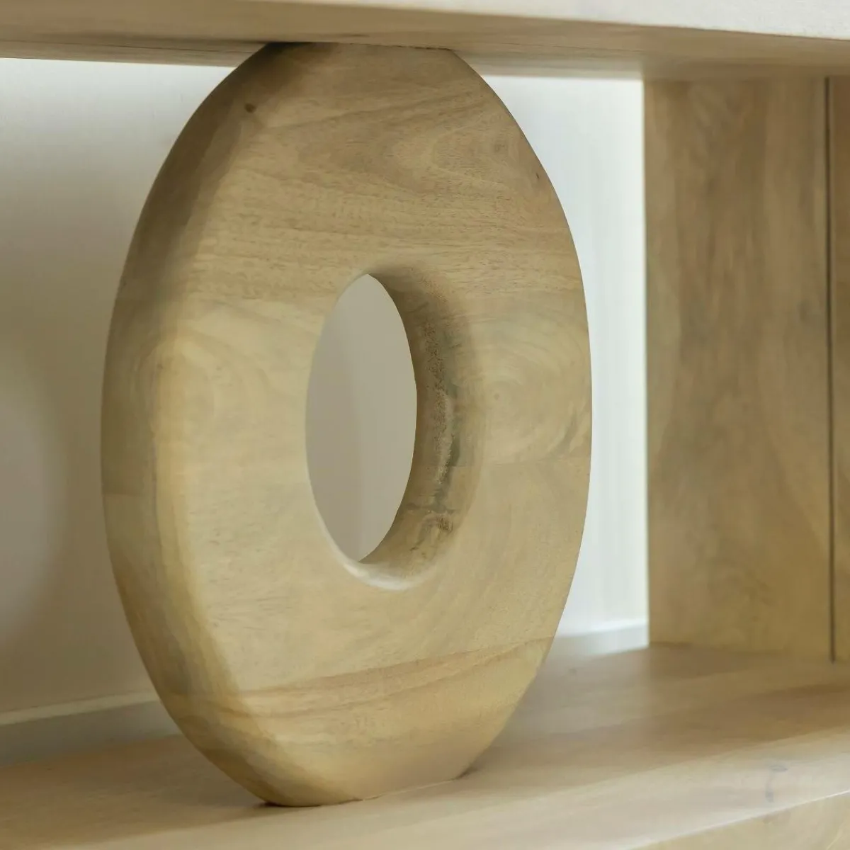 Made in Meubles Meuble TV en bois de manguier Alwen