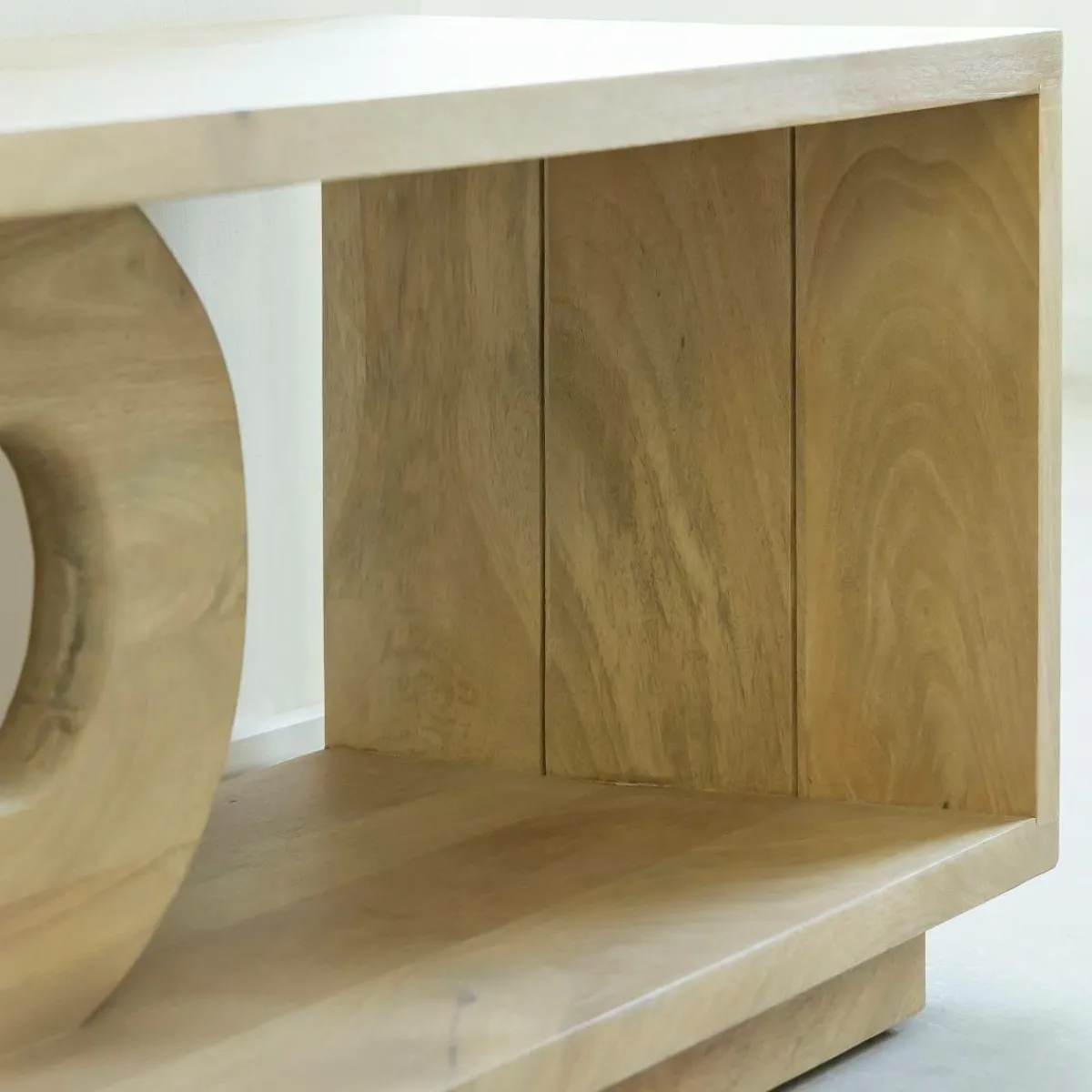Made in Meubles Meuble TV en bois de manguier Alwen