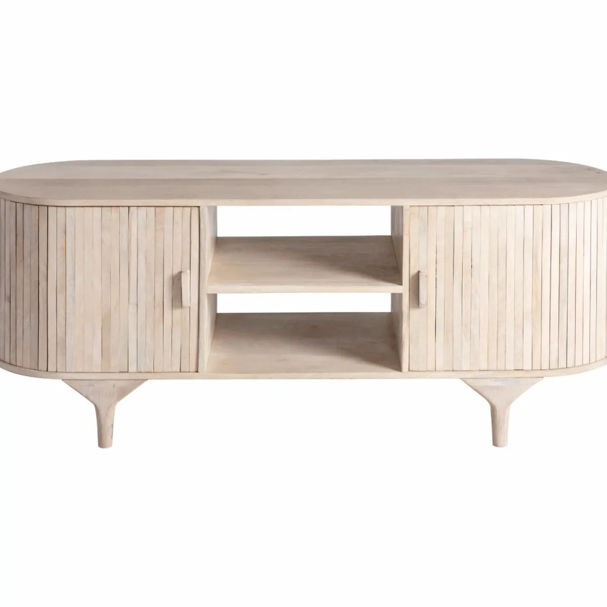 Made in Meubles Meuble tv en bois de manguier Macha