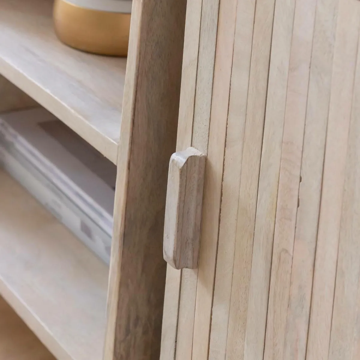 Made in Meubles Meuble tv en bois de manguier Macha