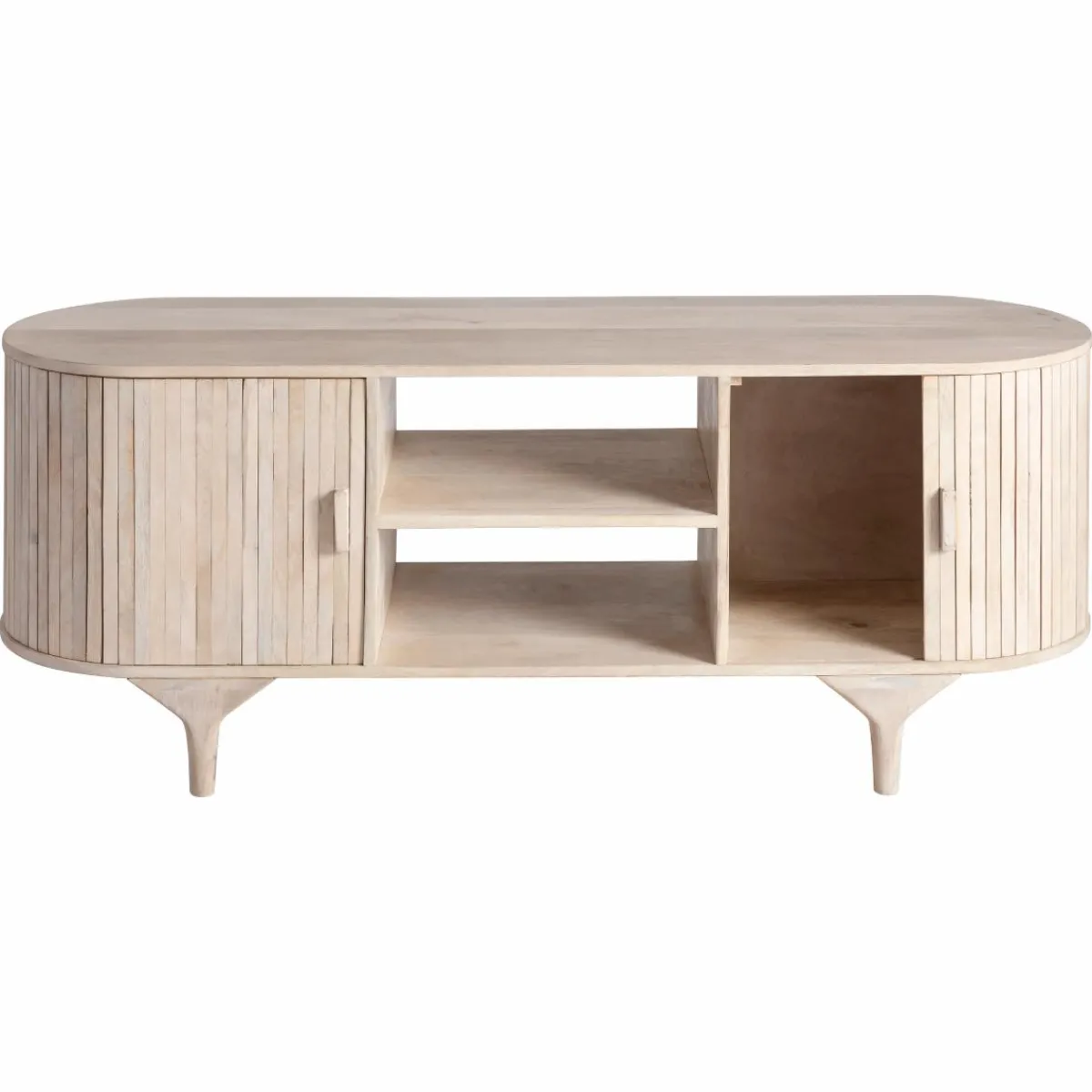 Made in Meubles Meuble tv en bois de manguier Macha