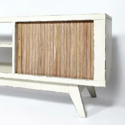 Made in Meubles Meuble TV en bois effet patiné Clémentine