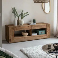 Made in Meubles Meuble TV en bois recyclé 170 cm Blaise