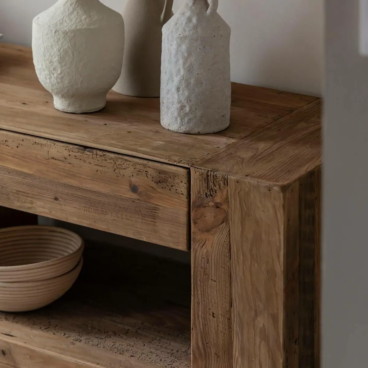 Made in Meubles Meuble TV en bois recyclé 170 cm Blaise