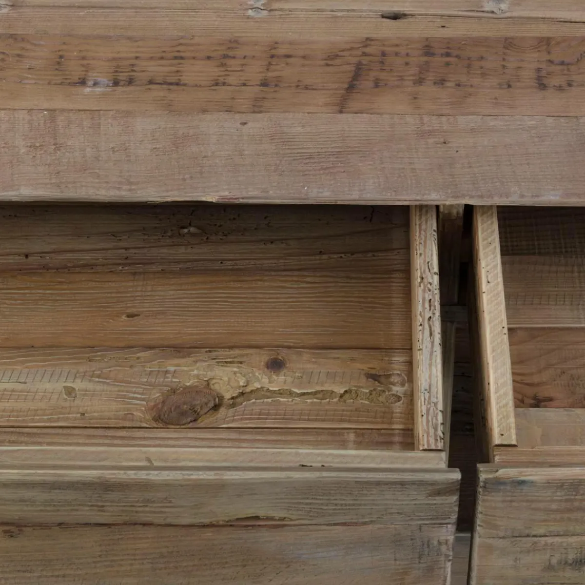 Made in Meubles Meuble TV en bois recyclé 210 cm Blaise