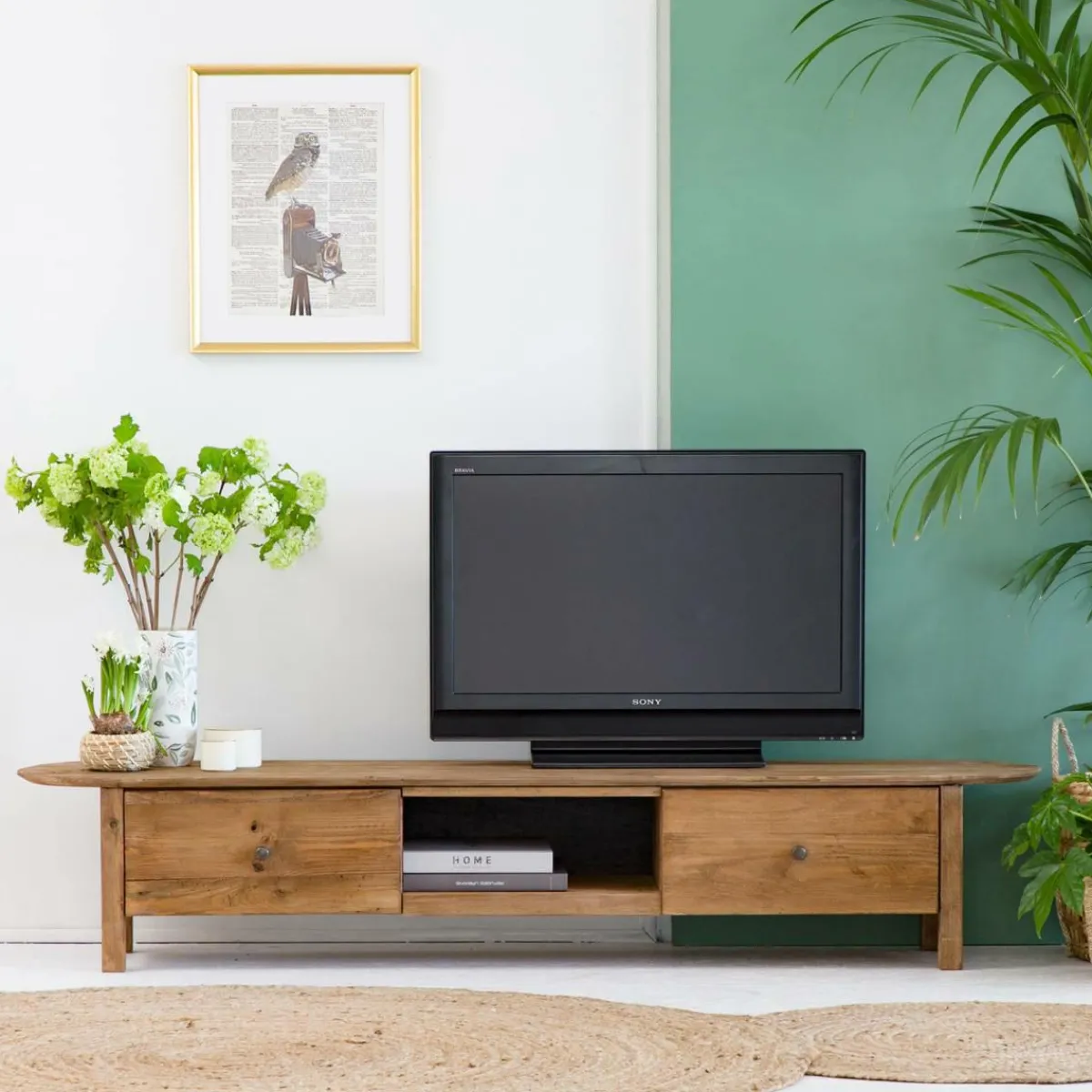 Made in Meubles Meuble tv en bois recyclé 185 cm Blaise