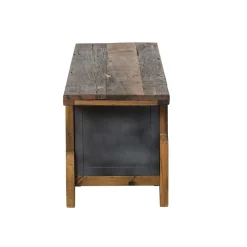 Made in Meubles Meuble TV en bois recyclé et métal Hector