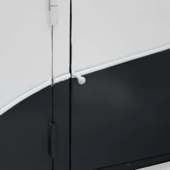 Made in Meubles Meuble TV noir avec plateau en bois de manguier Combi