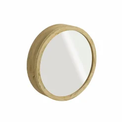 Made in Meubles Miroir avec étagères en bois de manguier clair Juliet