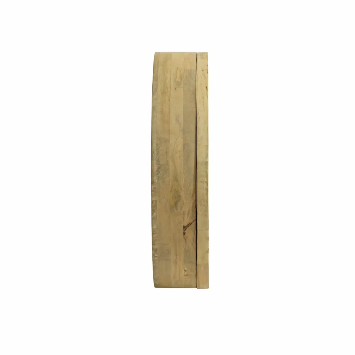 Made in Meubles Miroir avec étagères en bois de manguier clair Juliet