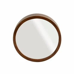Made in Meubles Miroir avec étagères en bois de manguier foncé Remick