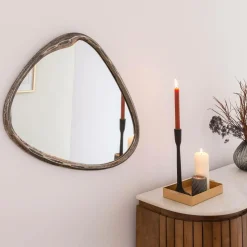 Made in Meubles Miroir en aluminium grand modèle Beryl